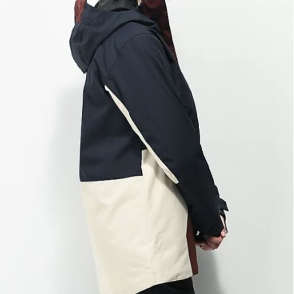 Picture Organic Seasons Dark Blue & Red 10K Parka Snowboard Jacket - Picture 3 of 9